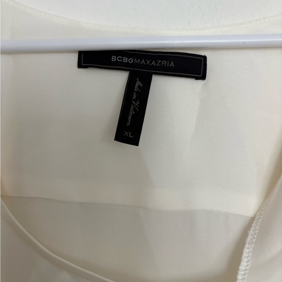 BCBGMaxAzria Cream tie dress nwot size xl - Picture 3 of 4